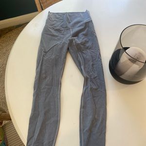 Light blue/grey lululemon full length leggings